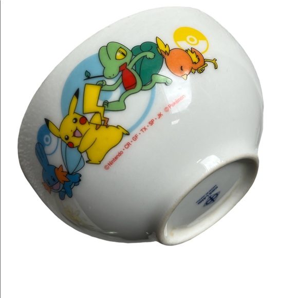 POKÉMON VINTAGE POCKET MONSTERS PORCELAIN RICE BOWLS, SET OF TWO, MADE IN JAPAN - Picture 5 of 11
